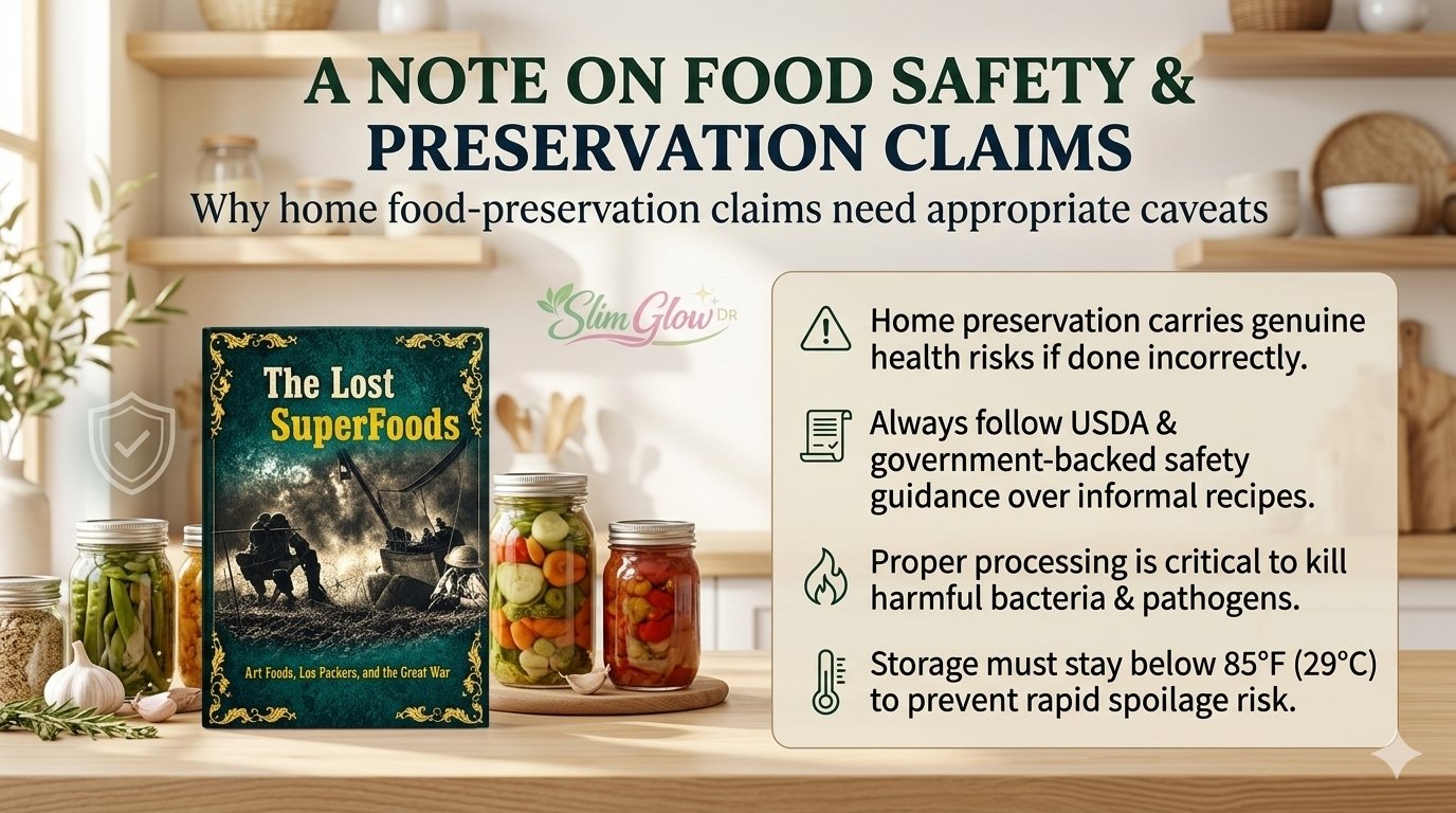 A Note on Food Safety and Preservation Claims